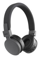 Schwarze Over-Ear-Kopfhörer mit gepolsterter Kopfbügel und Ohrmuscheln, seitlich geneigt.