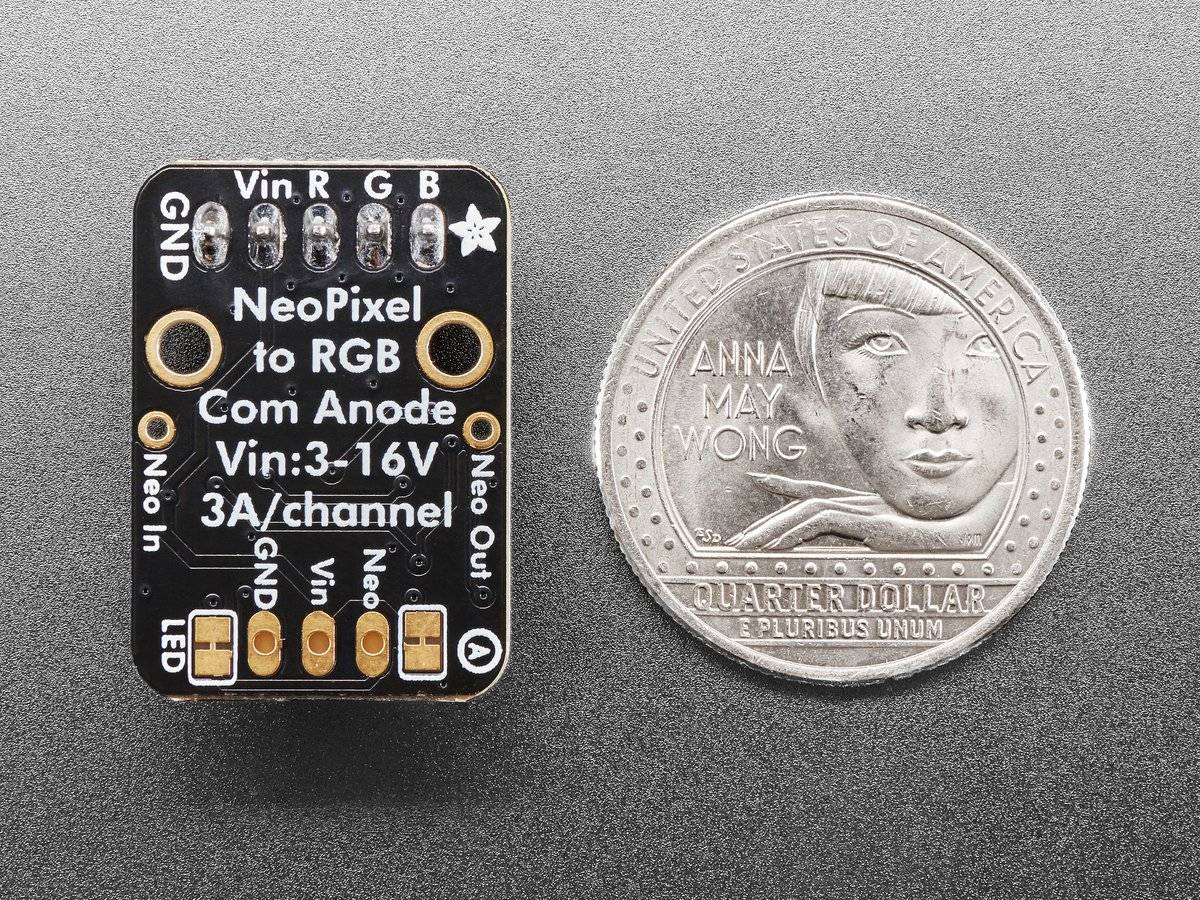 Adafruit NeoRGB Stemma NeoPixel to RGB PWM LEDs and Strips