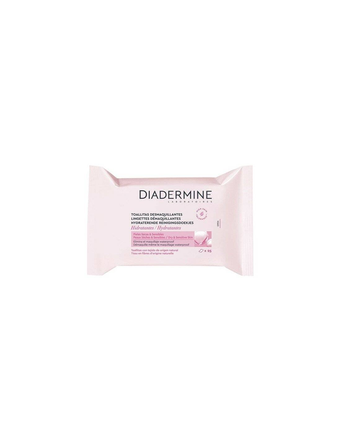 Diadermine Moisturizing Makeup Remover Wipes 25 Einheiten