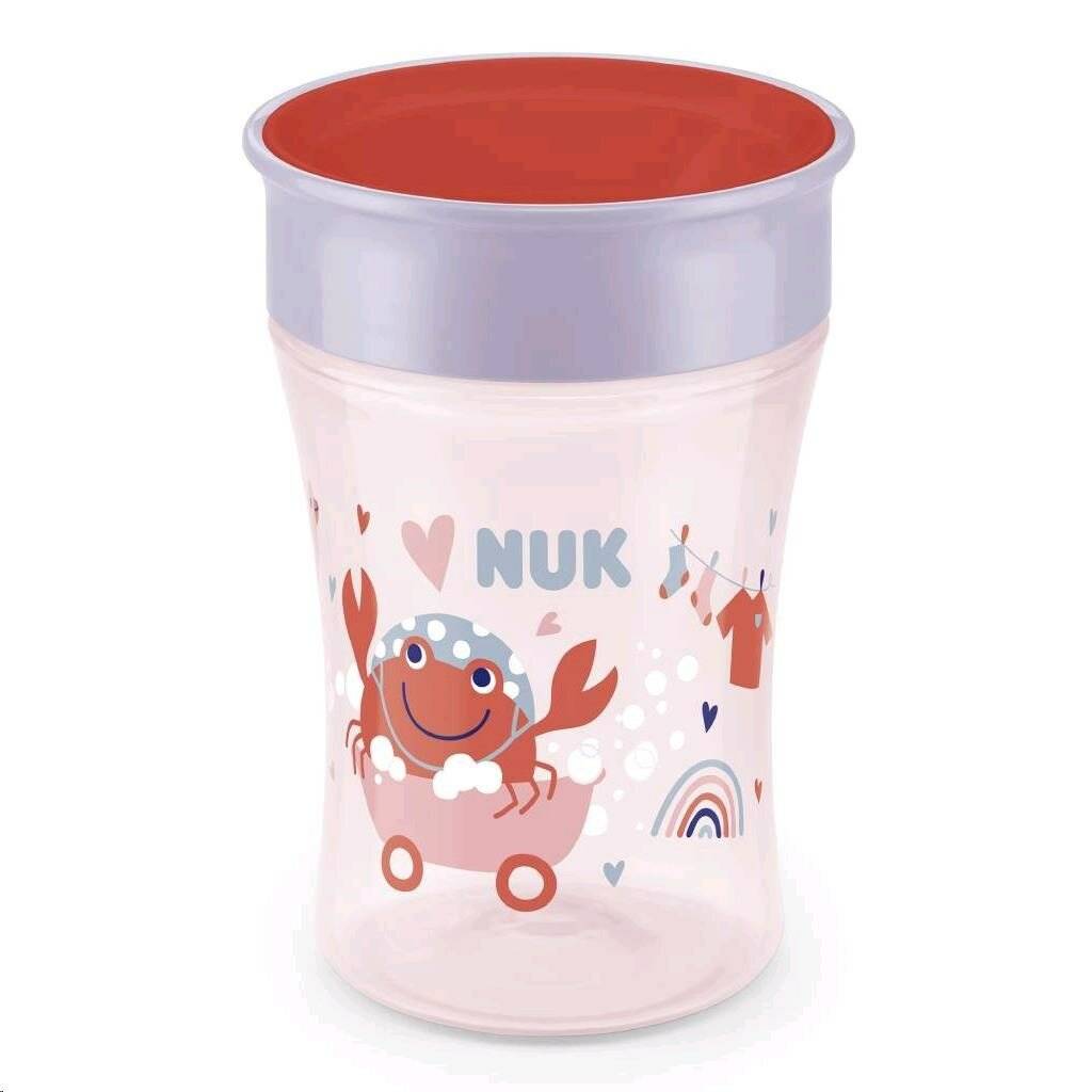 Nuk Magic Cup Trinkbecher 230ml leicht zu lernen ab 8 Monaten, spülmaschinenfest grau
