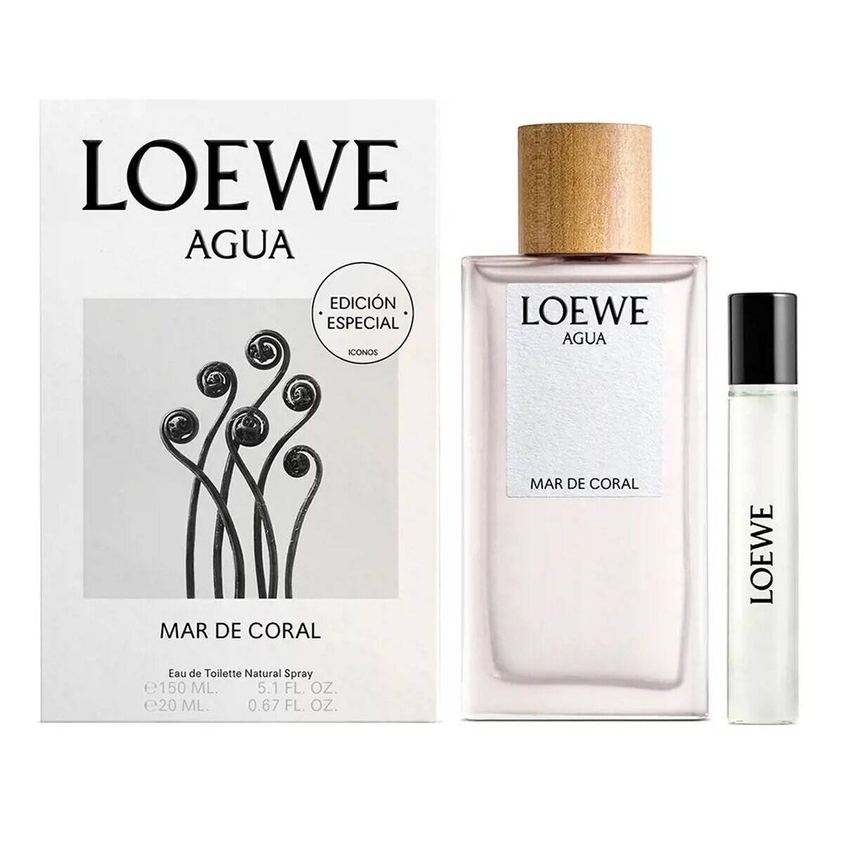 Set Agua Loewe Mar De Coral Edt 150ml Mini 20ml