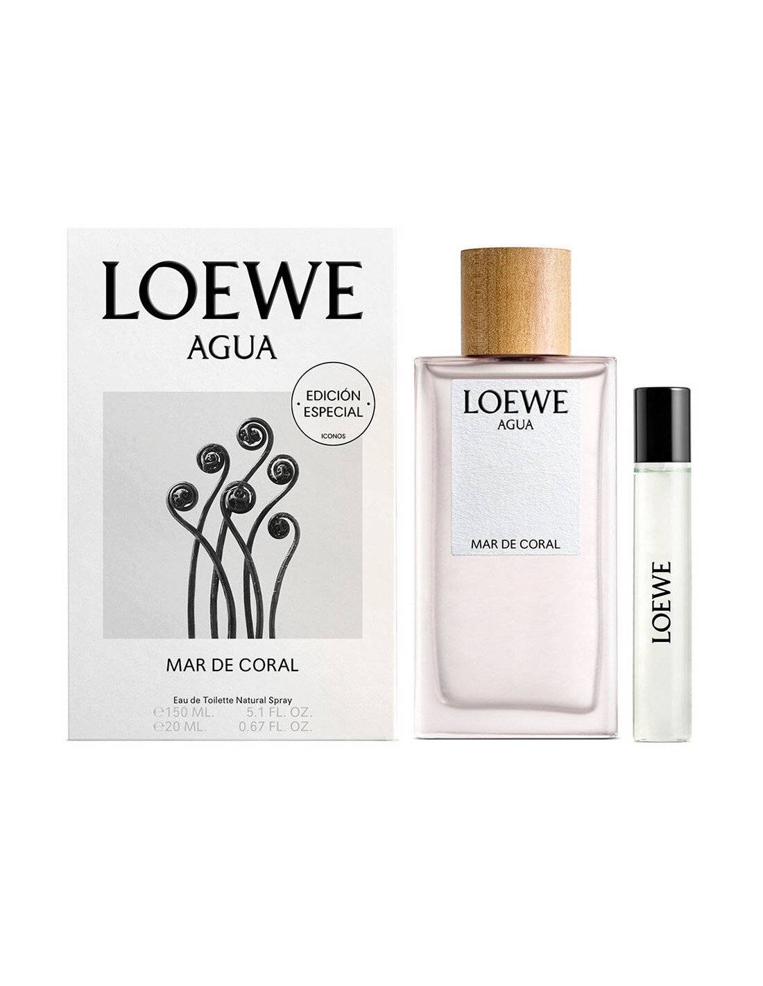Set Agua Loewe Mar De Coral Edt 150ml Mini 20ml