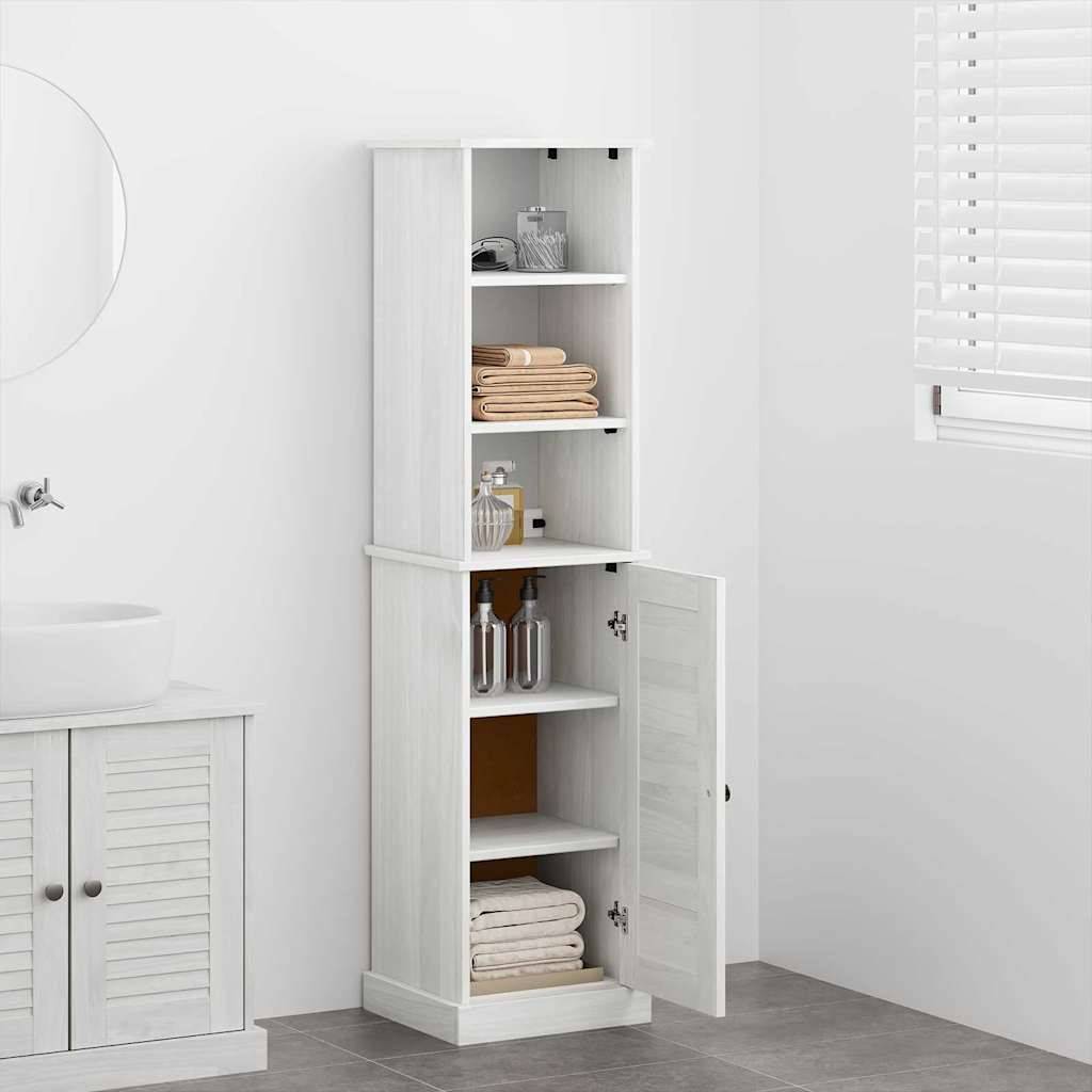 vidaXL Badezimmermöbel-Set mit Regal VIGO 2 pcs Weiß und Antikweiß