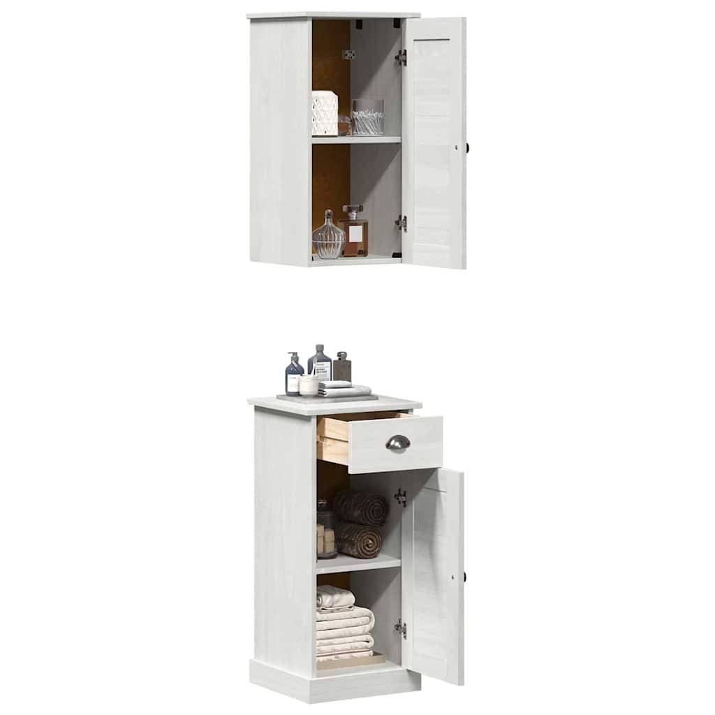 vidaXL Badezimmerschrank VIGO 2 pcs Weiß und Antikweiß 37 x 34 x 80 cm