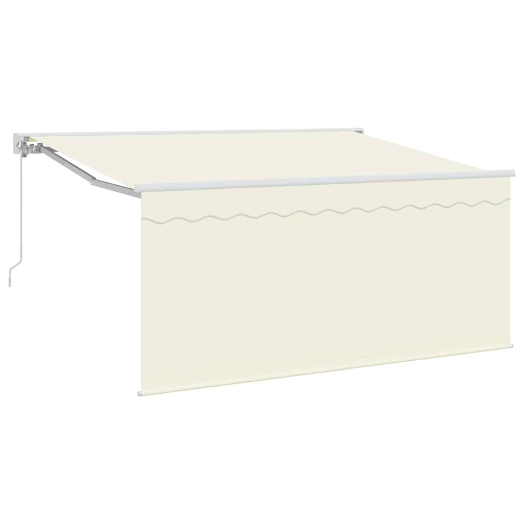 vidaXL Einziehbare Markise Creme 300 x 200 cm Polyester und Aluminium
