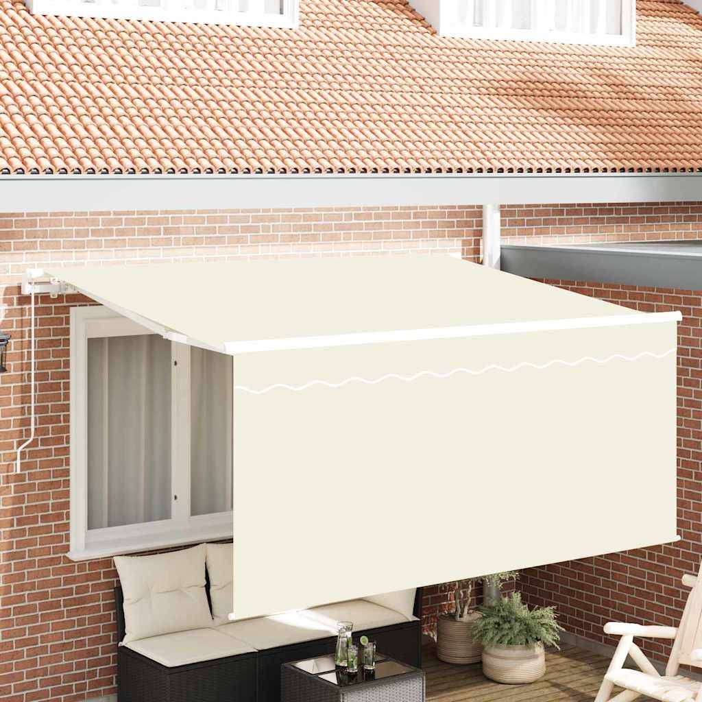 vidaXL Einziehbare Markise Creme 300 x 200 cm Stoff