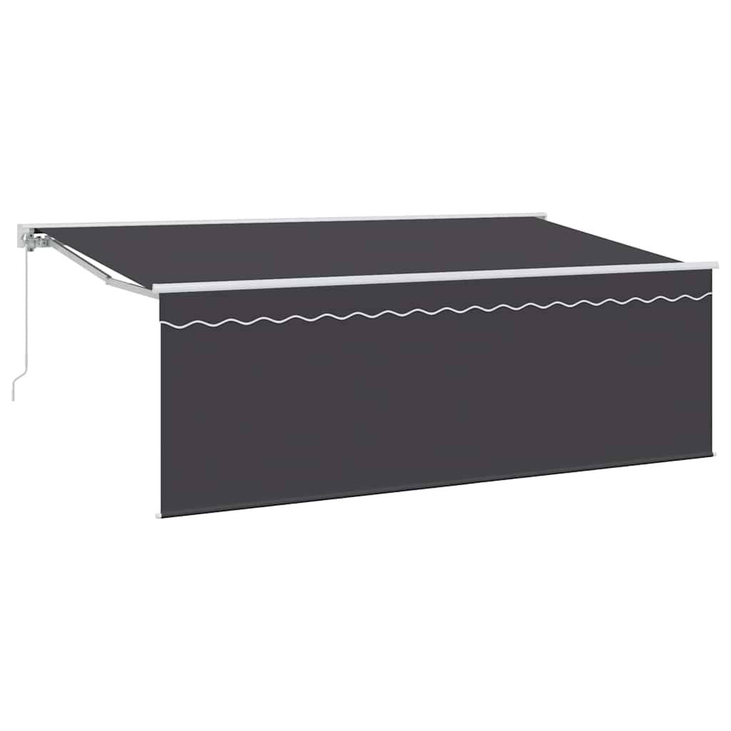 vidaXL Einziehbare Markise Creme 350 x 200 cm Polyester und Aluminium