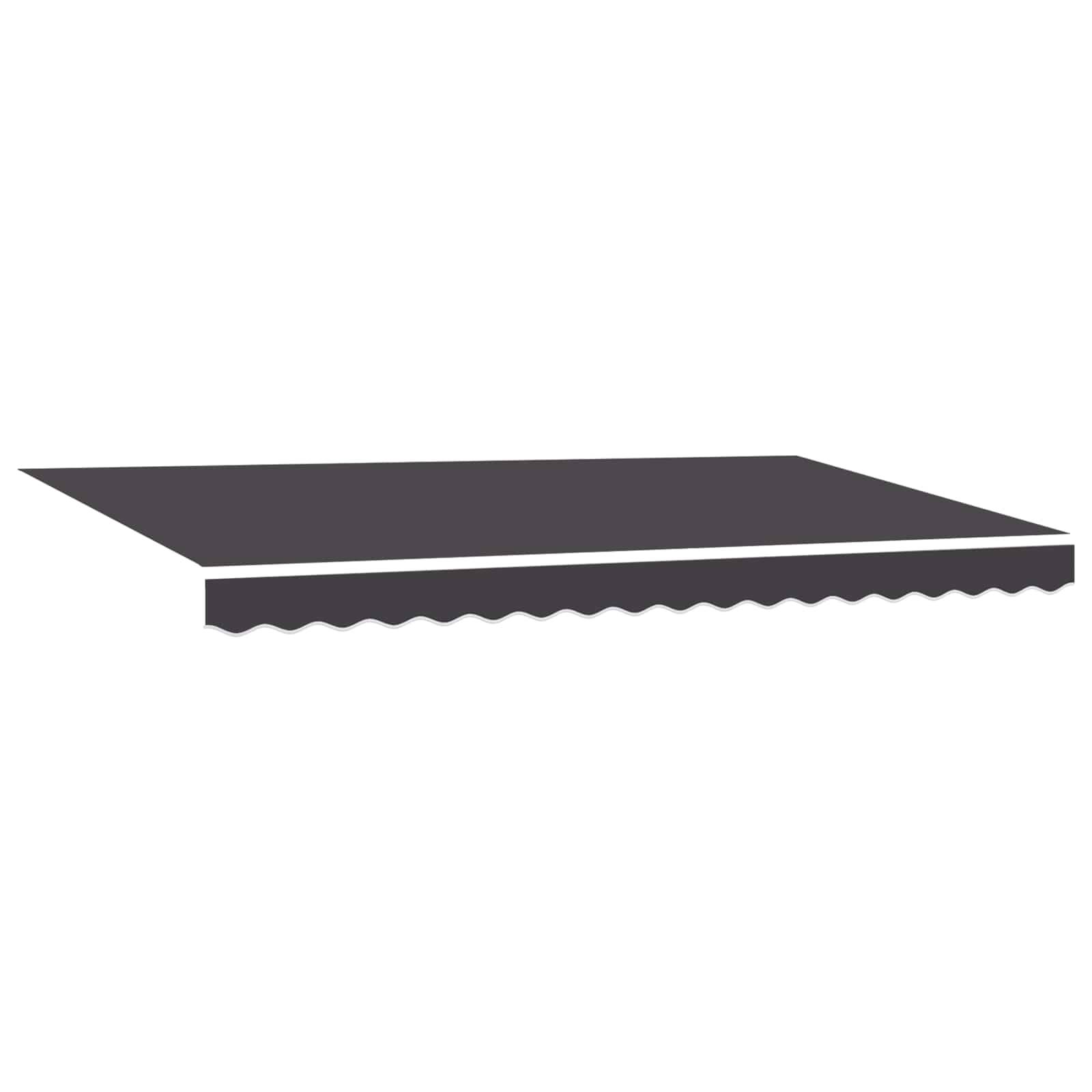 vidaXL Einziehbare Markise Anthrazit 400 x 200 cm Stoff