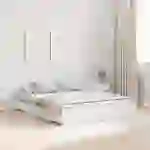 vidaXL Bettgestell mit Stauraum Weiß 160 x 200 cm Holzwerkstoff vidaXL Bettgestell mit Stauraum Weiß 160 x 200 cm Holzwerkstoff