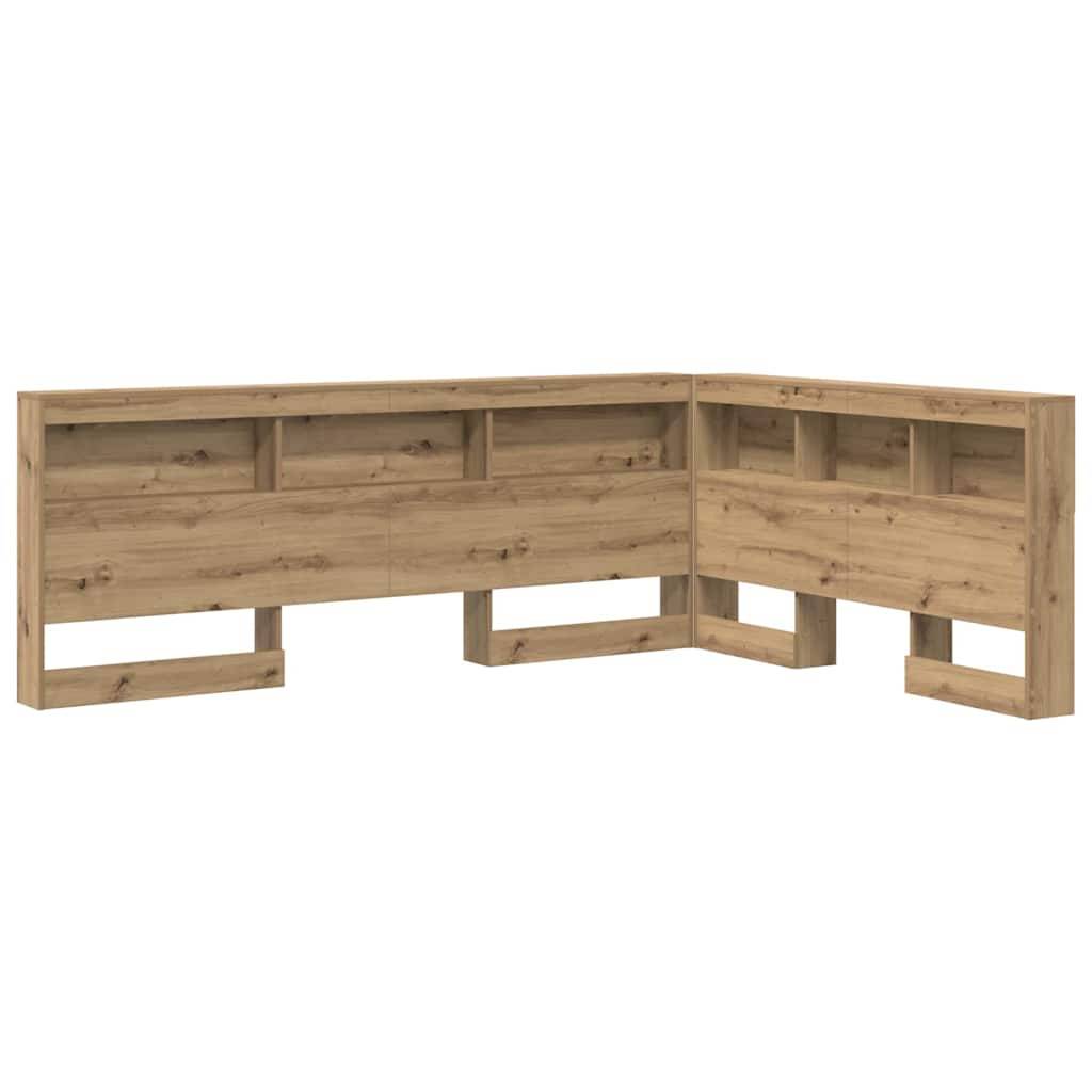 vidaXL Aufbewahrungskopfteil Artisan-Eiche 160 cm Holzwerkstoff