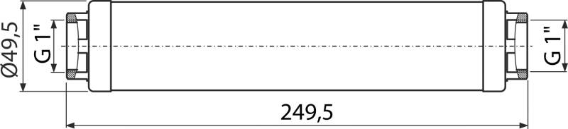 Alcadrain PureX Wasserenthärter Reduzierung von Kalkablagerungen 1"