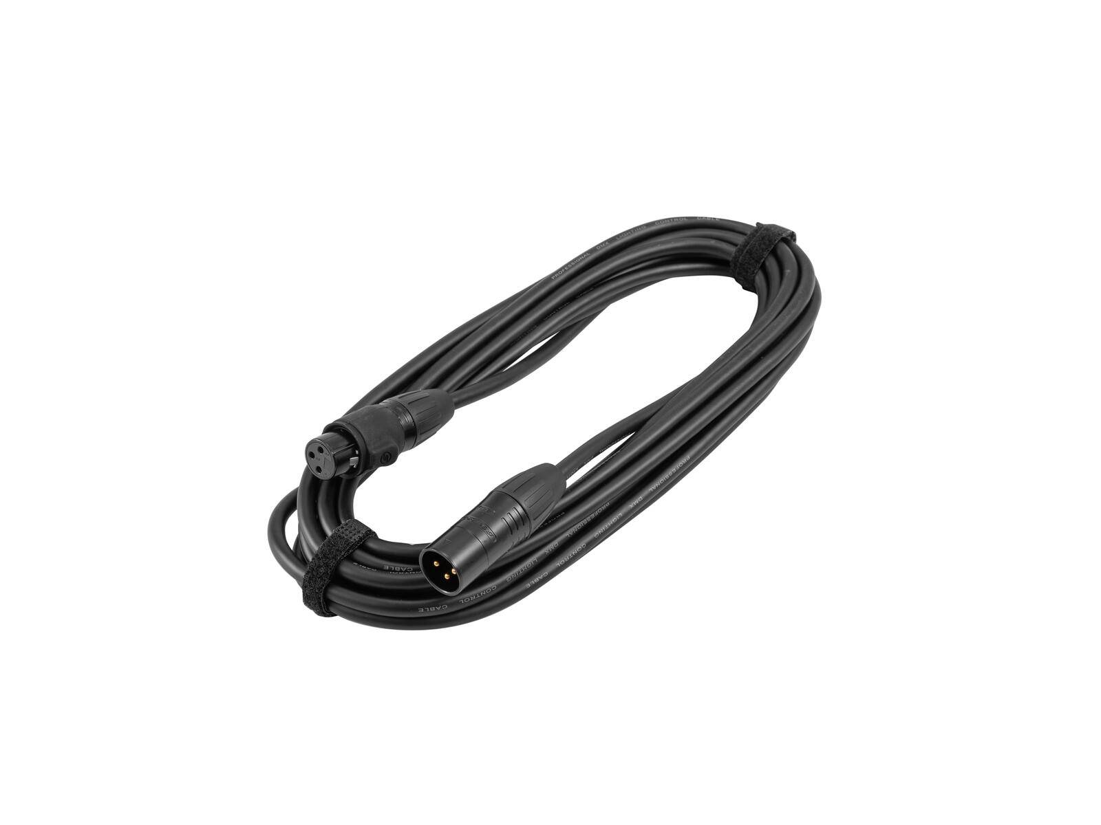 EUROLITE DMX Kabel SEC-1 IP65 3pol 3m sw