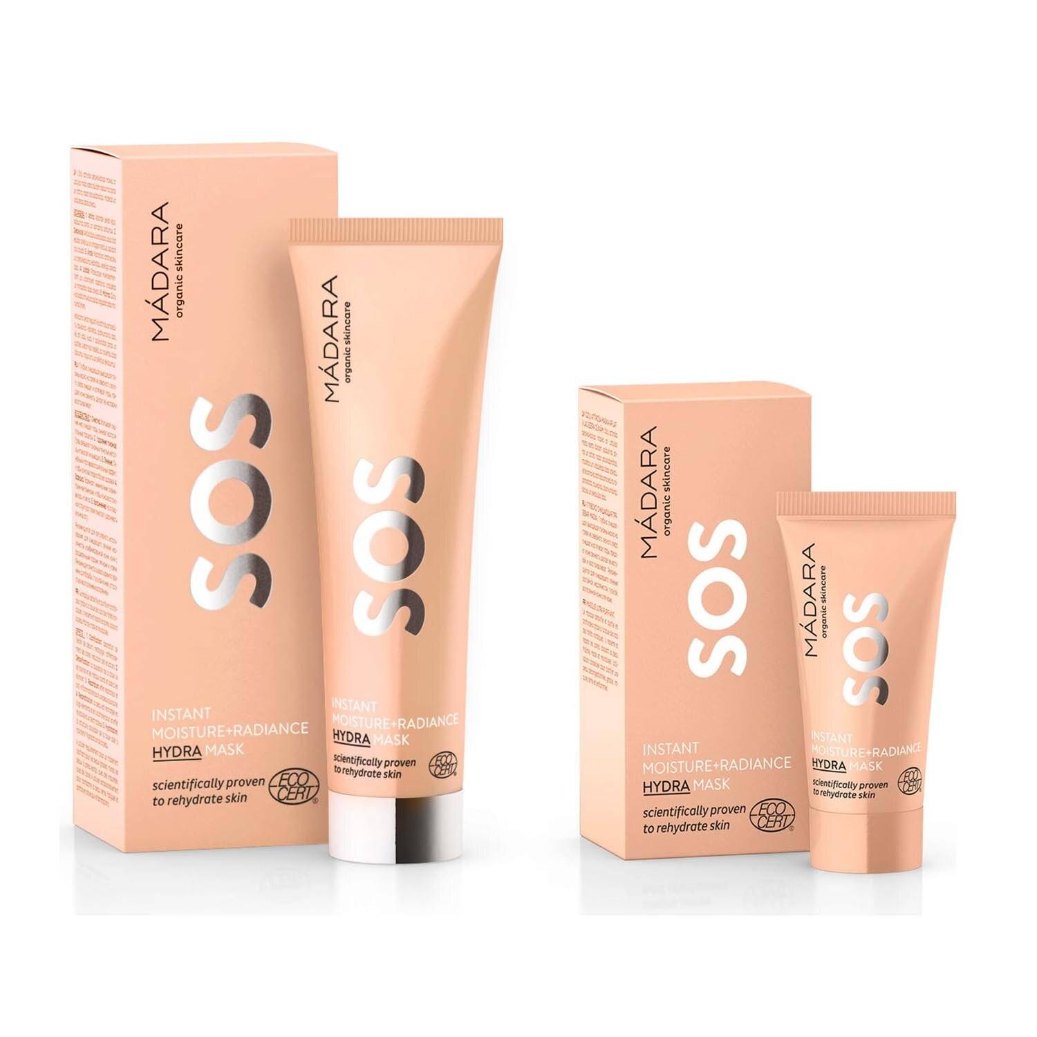 Mádara Sos Hydra Mask Moisture+Radiance 60ml