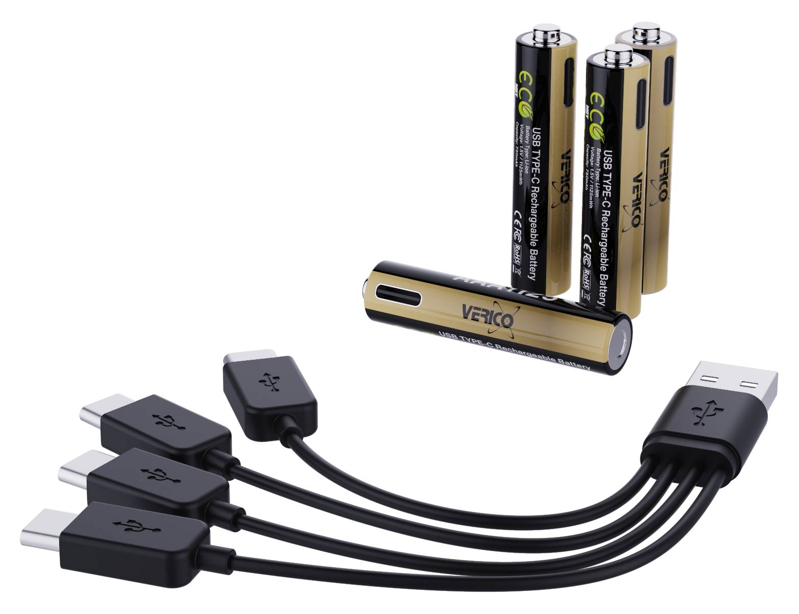 VERICO Li-Ion-Akku Loop Energy, AAA PRO, 4er Pack