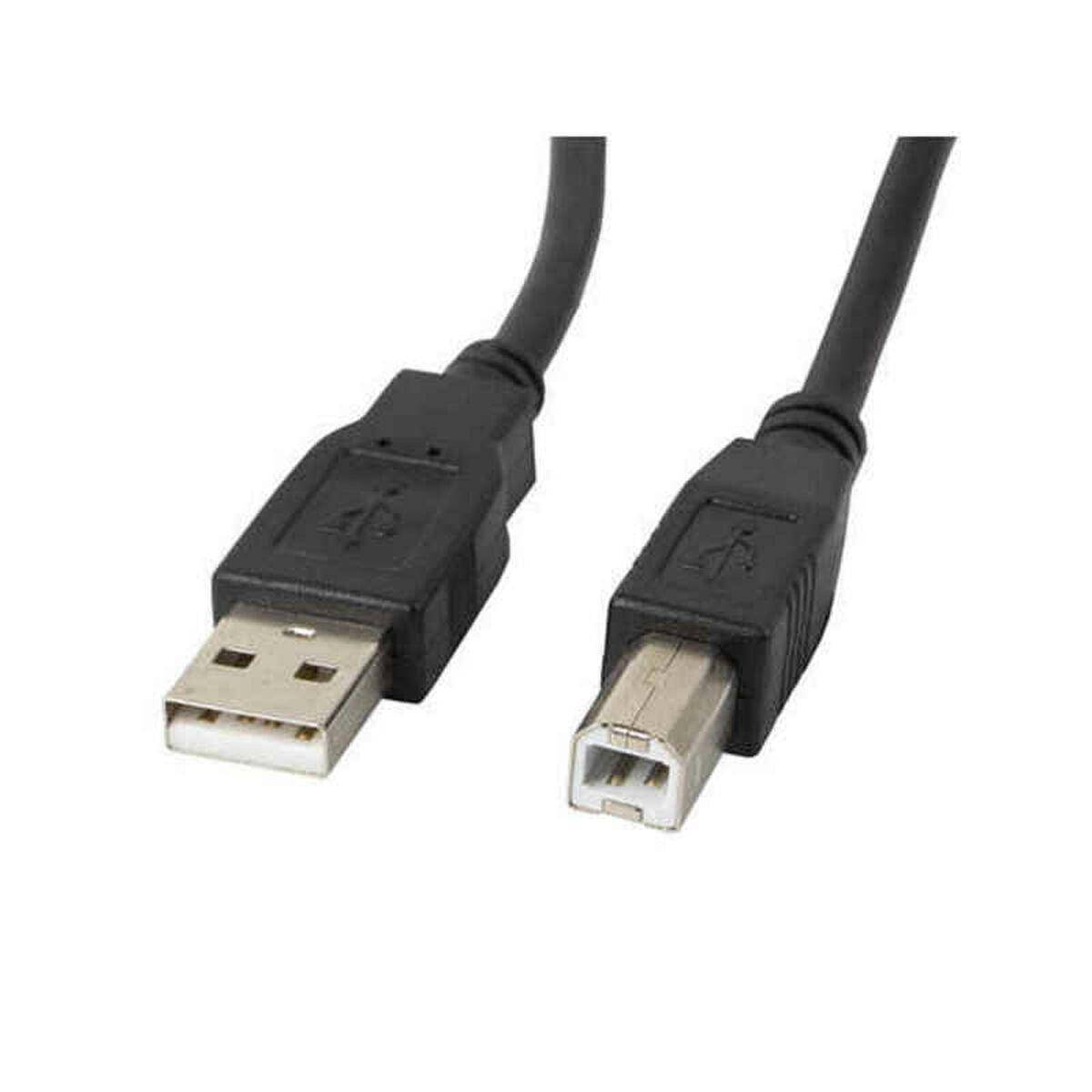 LANBERG USB-A(M)->USB-B(M) 2.0 Kabel 1,8m schwarz Multimedia-Technik USB-Kabel