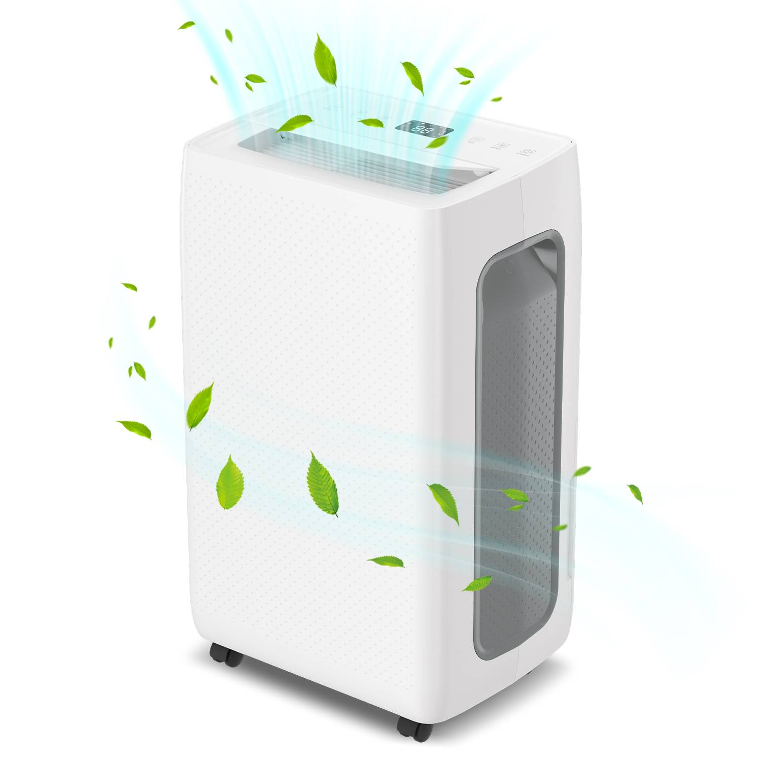 Luftentfeuchter 26L/Tag mit WIFI 4.3L-Tank, mit Wassertank Waeschetrocknung Raumentfeuchter Bautrockner Luftreiniger- Abnehmbarer