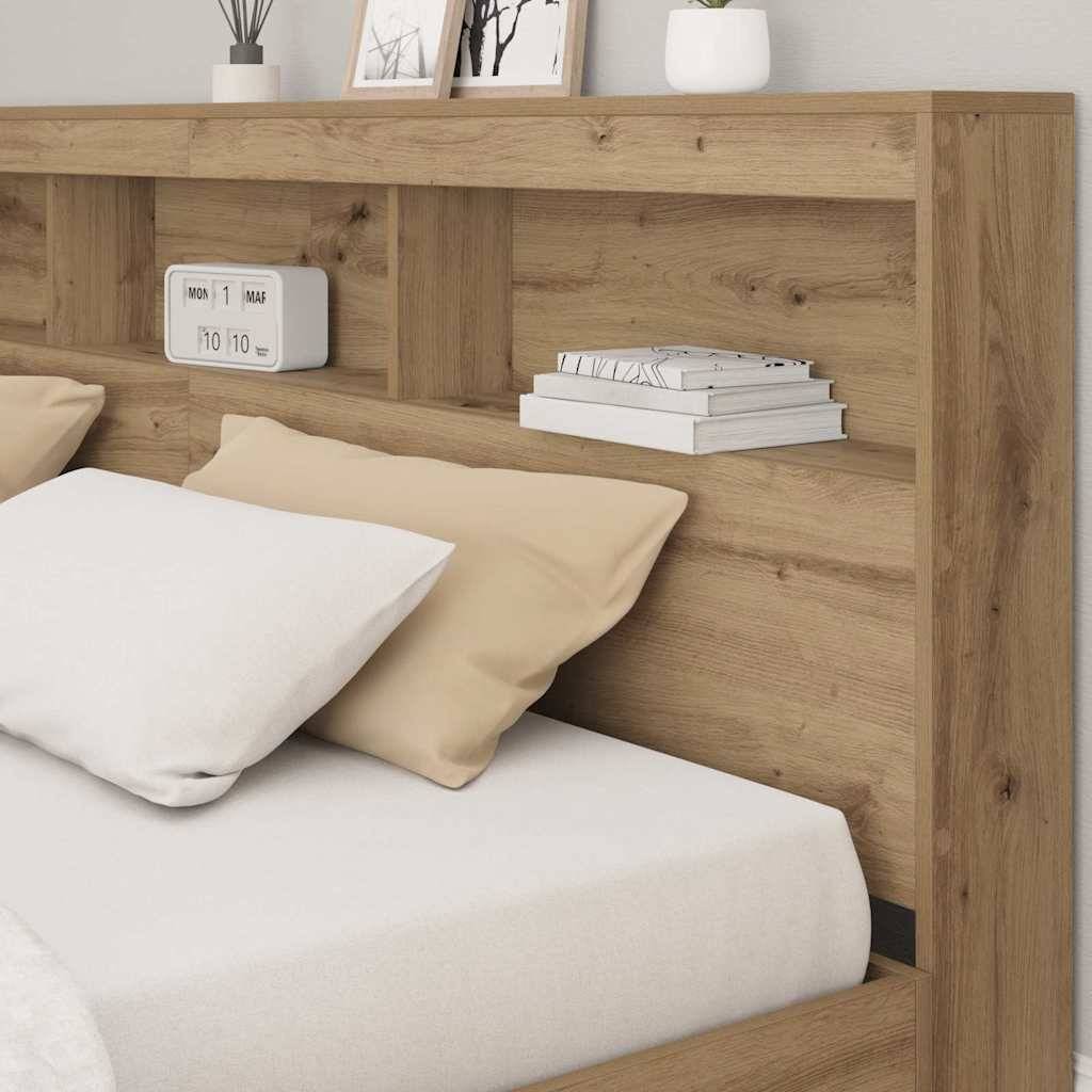 vidaXL Aufbewahrungskopfteil Artisan-Eiche 200 cm Holzwerkstoff