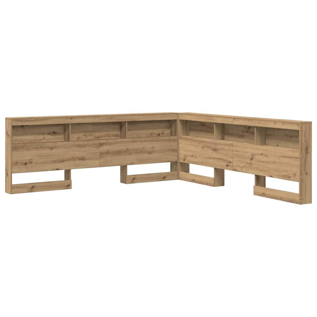 vidaXL Aufbewahrungskopfteil Artisan-Eiche 200 cm Holzwerkstoff