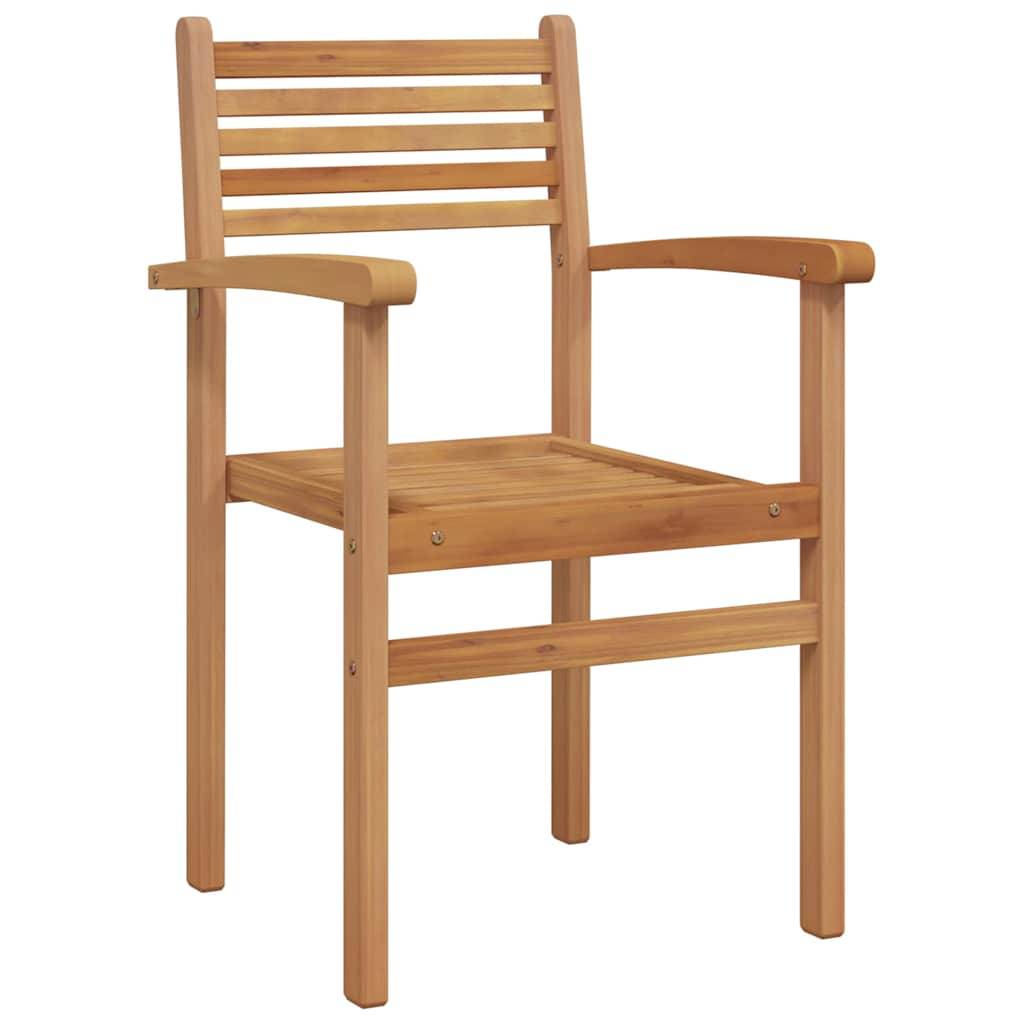 vidaXL Stuhl 4 pcs Braun 56 x 55 x 90,5 cm Massivholz Teak
