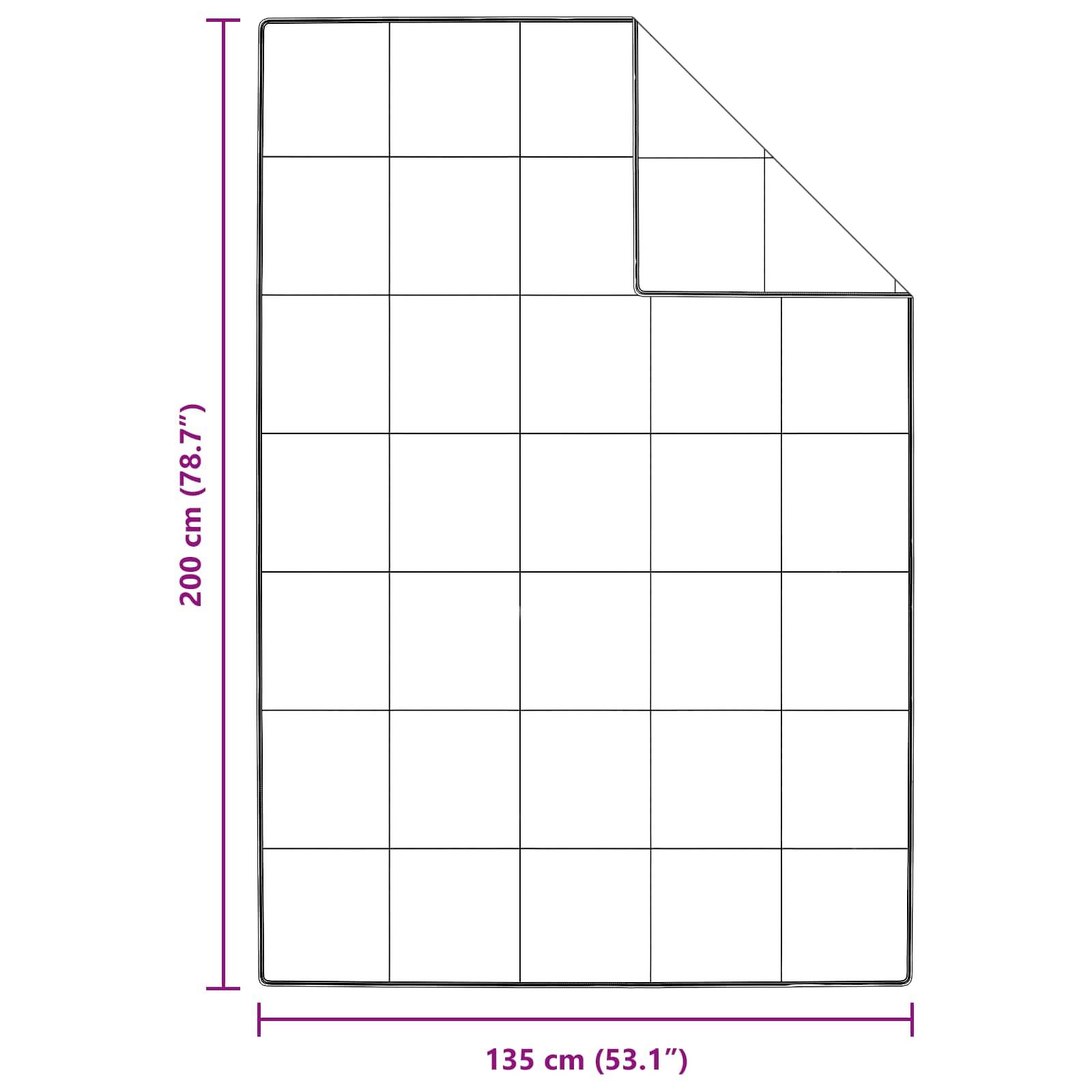 Ein rechteckiges Raster mit 24 Feldern ist mit den Maßen: 200 cm (78,7