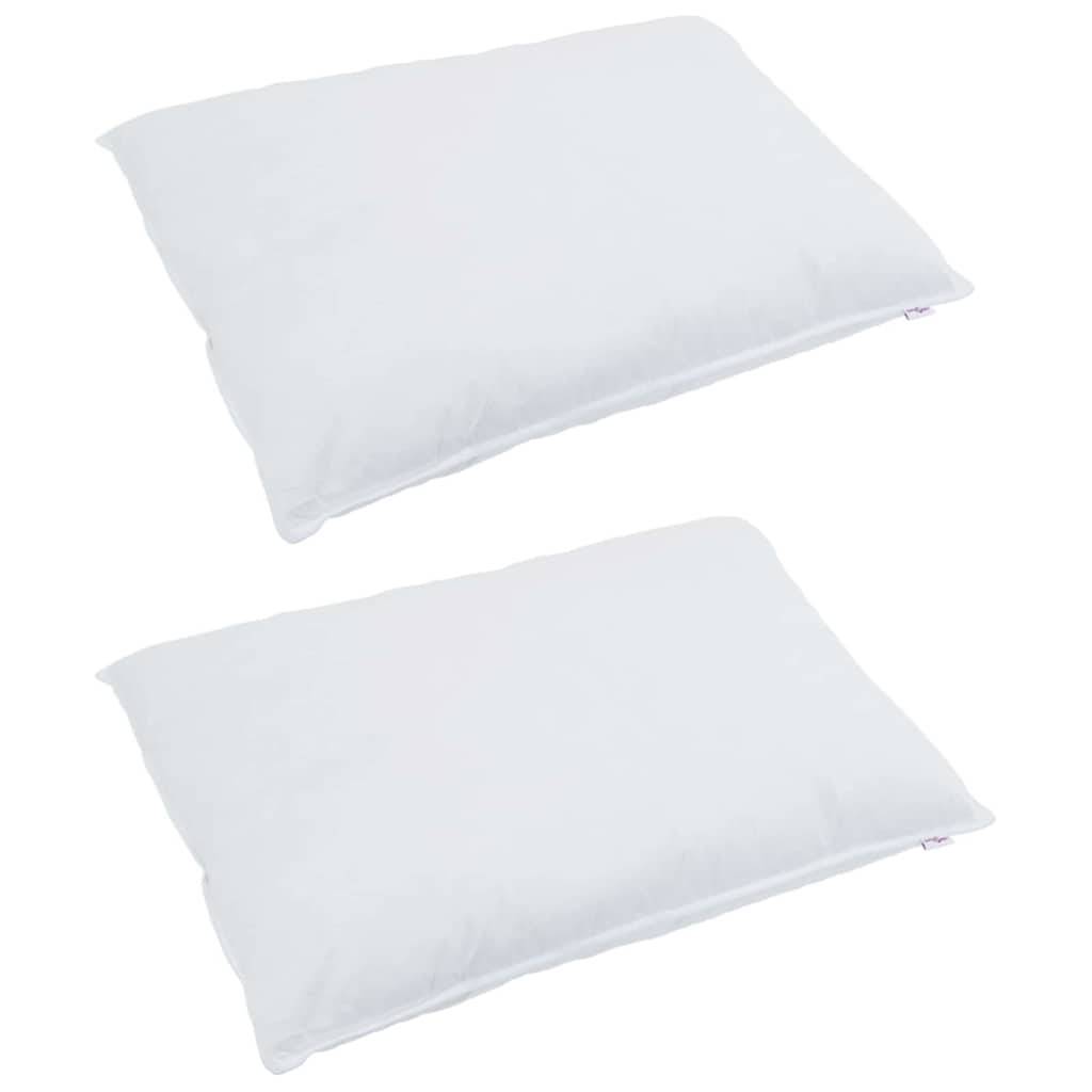 vidaXL Kopfkissen mit Kissen 2 pcs Weiß 70 x 90 cm Feder