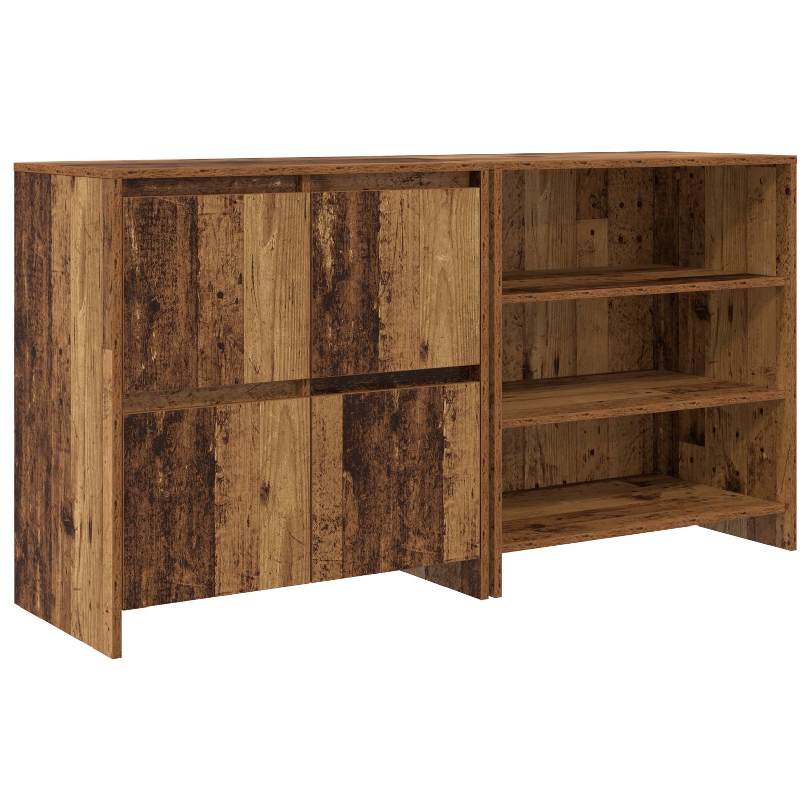 vidaXL Sideboard 2 pcs Altholz 70 x 41 x 75 cm Holzwerkstoff