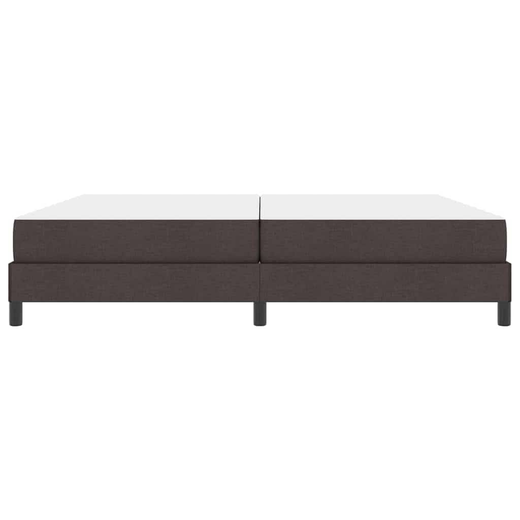 vidaXL Boxspringbett mit Matratze Dunkelbraun 200 x 200 cm Stoff