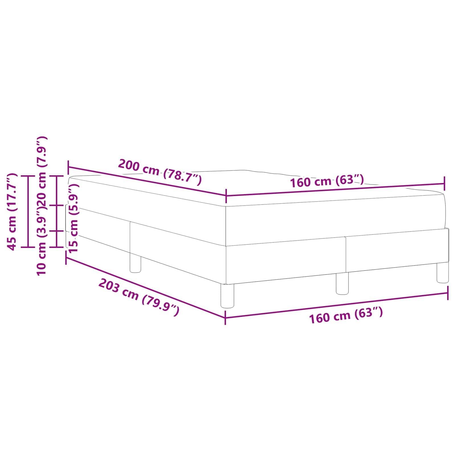 Bettmaße: 200 cm (78,7