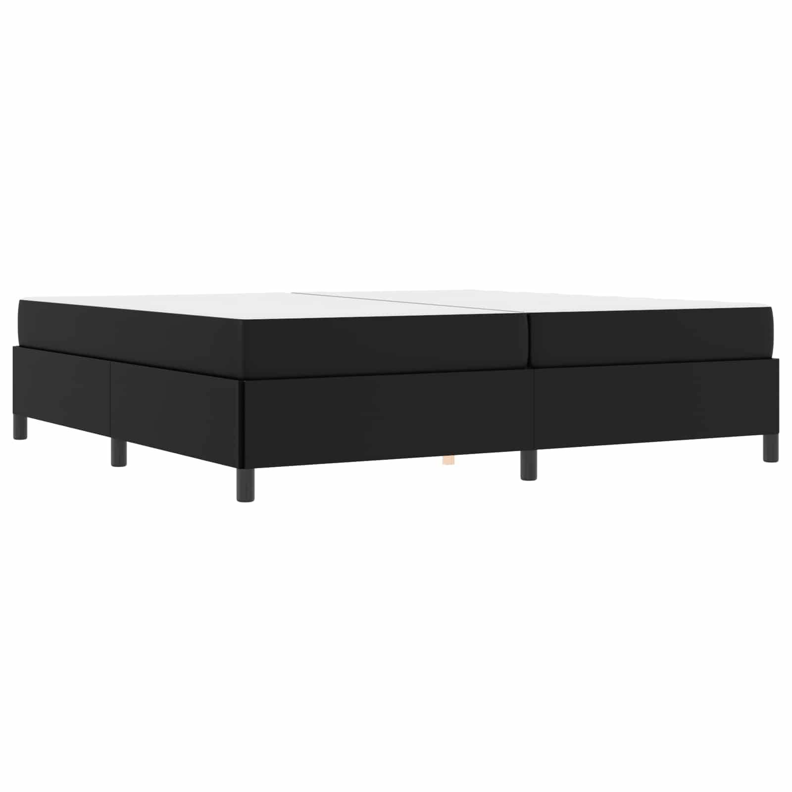 vidaXL Bettrahmen mit Matratze Schwarz 200 x 200 cm Stoff