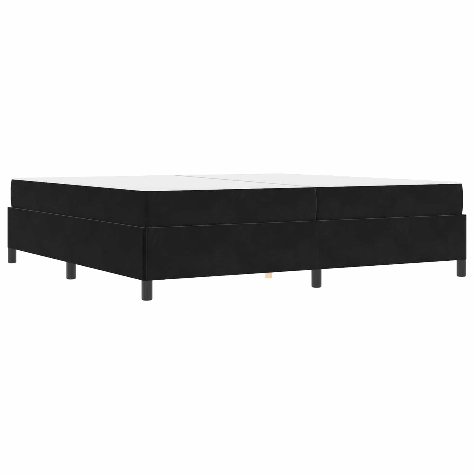 vidaXL Bettrahmen mit Matratze Schwarz 200 x 200 cm Stoff