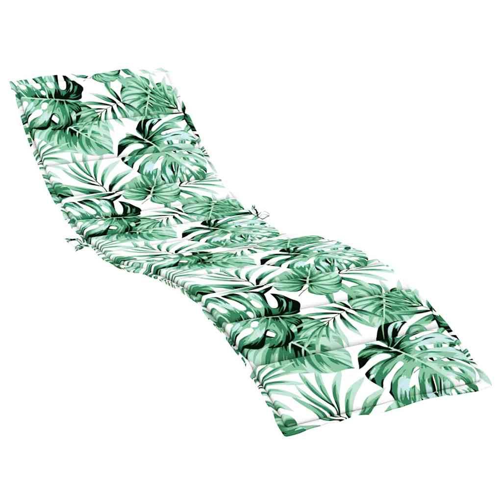 vidaXL Liege-Kissen Blatt Blattmuster 200 x 70 x 3 cm Oxford-Stoff