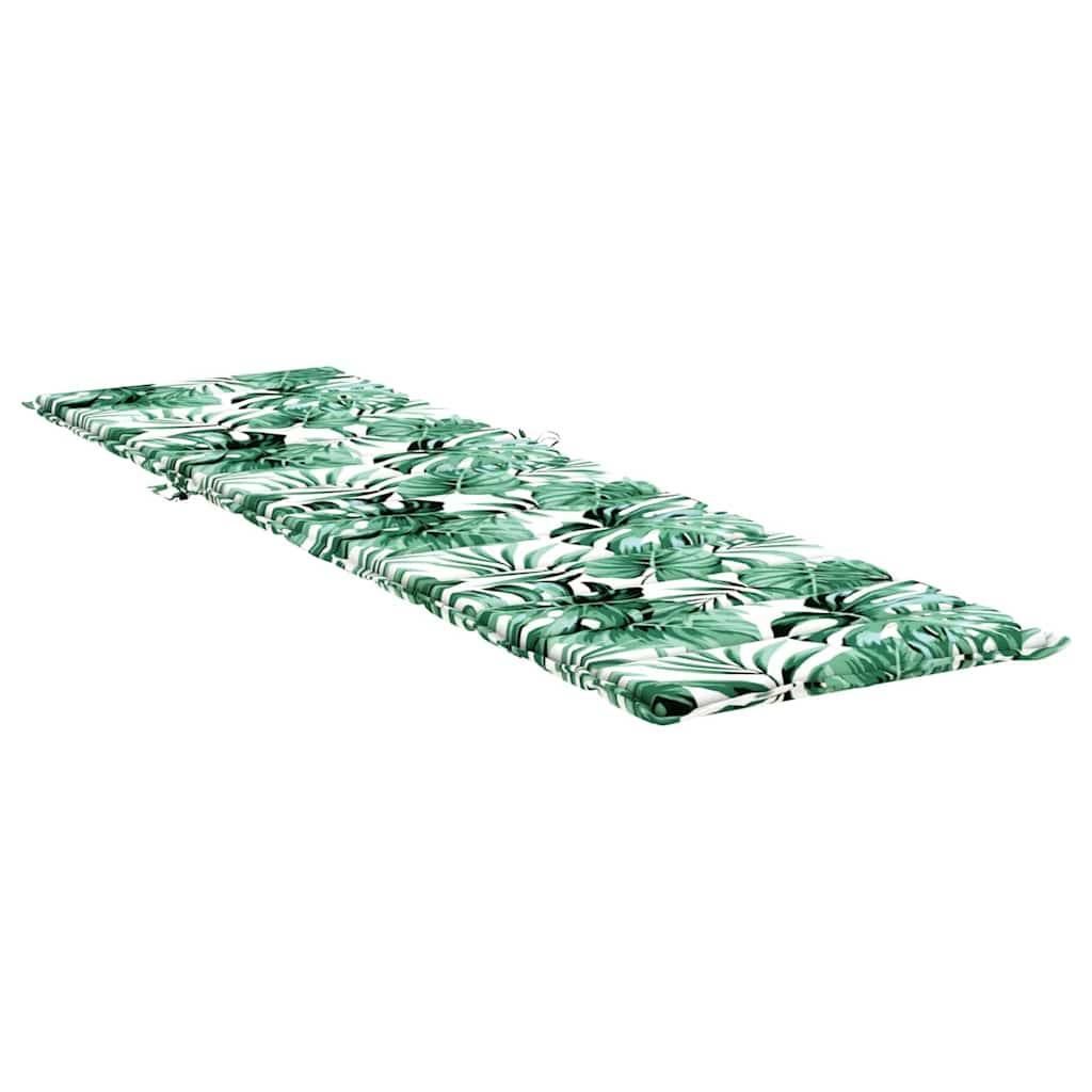 vidaXL Liege-Kissen Blatt Blattmuster 200 x 70 x 3 cm Oxford-Stoff