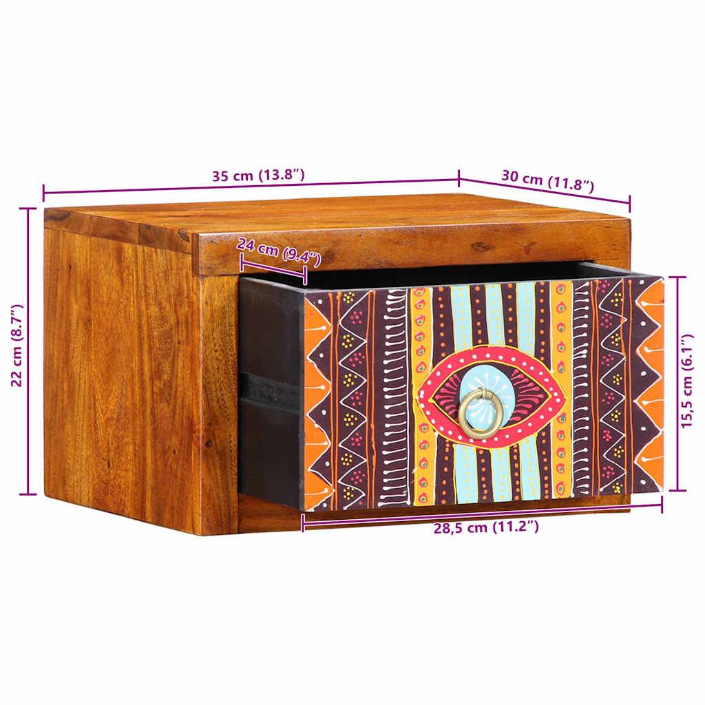 vidaXL Nachttisch mit Schubladen Braun 35 x 30 x 22 cm
