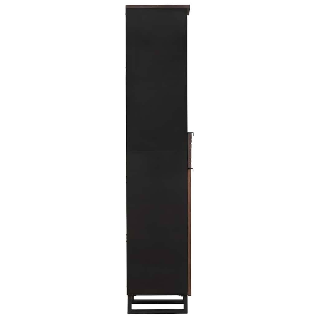 vidaXL Badezimmerschrank Walnuss 38 x 33 x 160 cm Holzwerkstoff