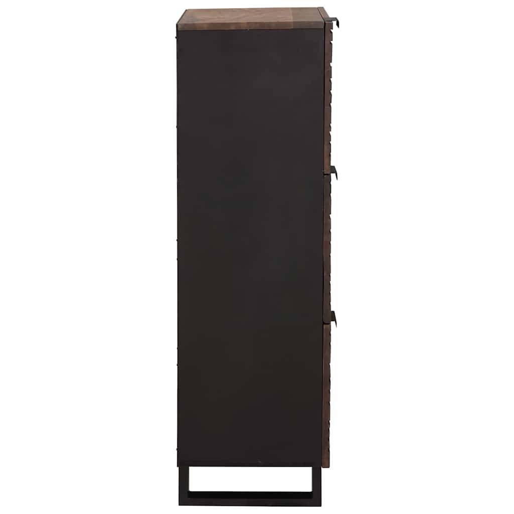 vidaXL Hochboard Braun 40 x 33 x 110 cm massives Mangoholz