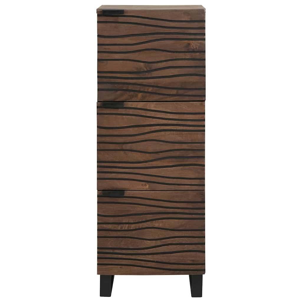 vidaXL Hochboard Braun 40 x 33 x 110 cm massives Mangoholz