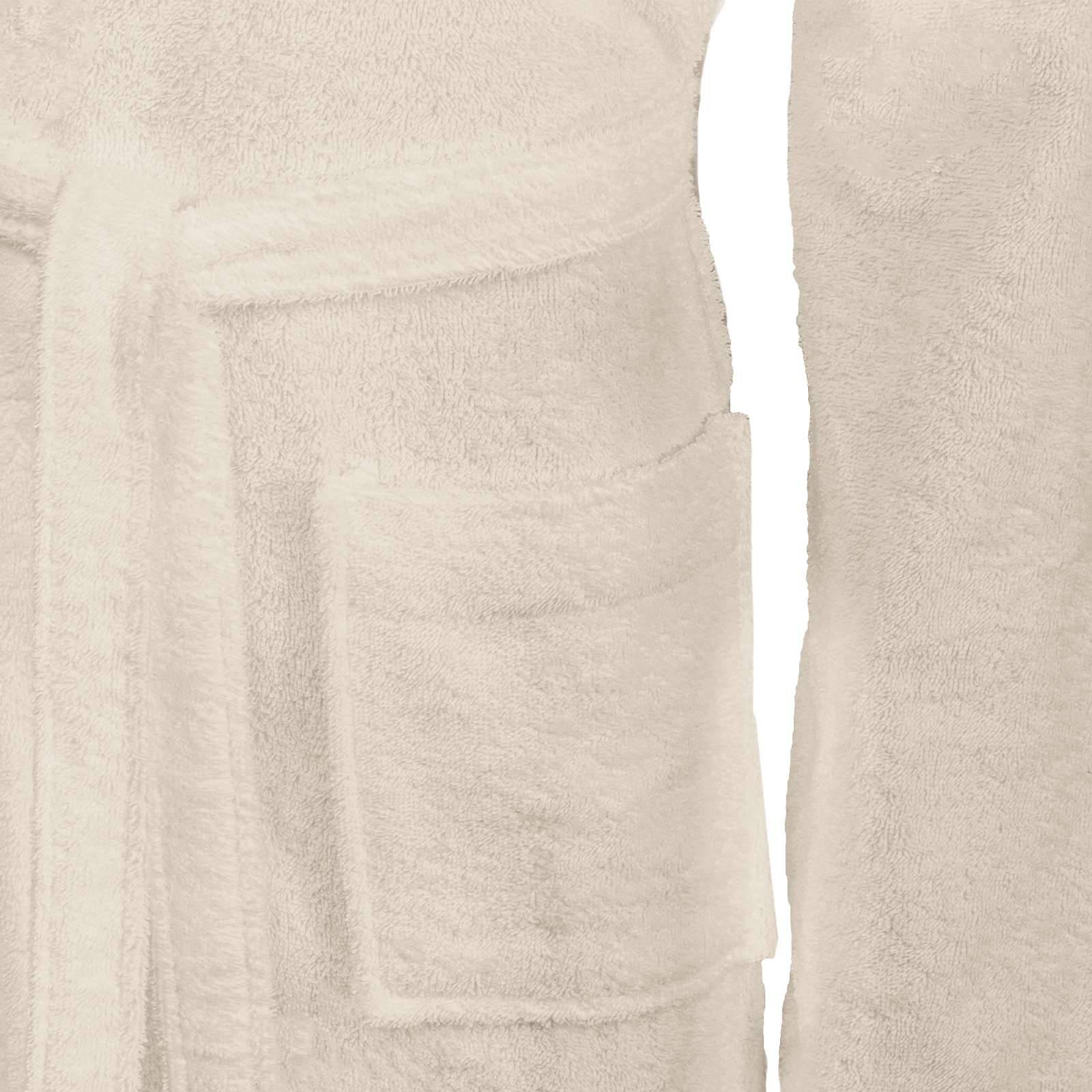 vidaXL Bademantel KINN Creme XXXL Baumwolle