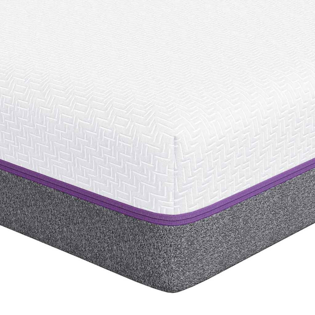 vidaXL Matratze Weiß und Grau 80 x 160 cm Jacquard-Stoff