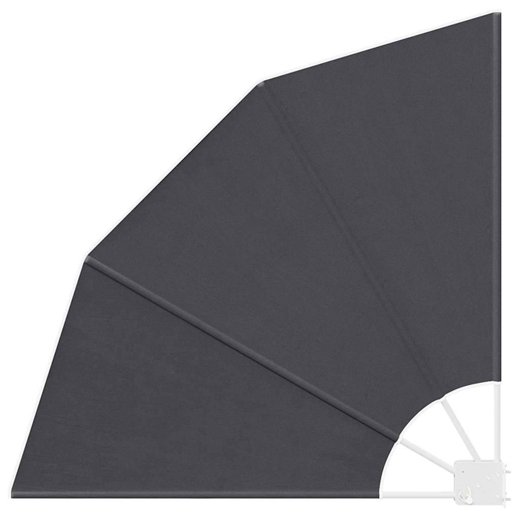 vidaXL Balkon Sichtschutz 115 x 115 cm Polyester Schwarz