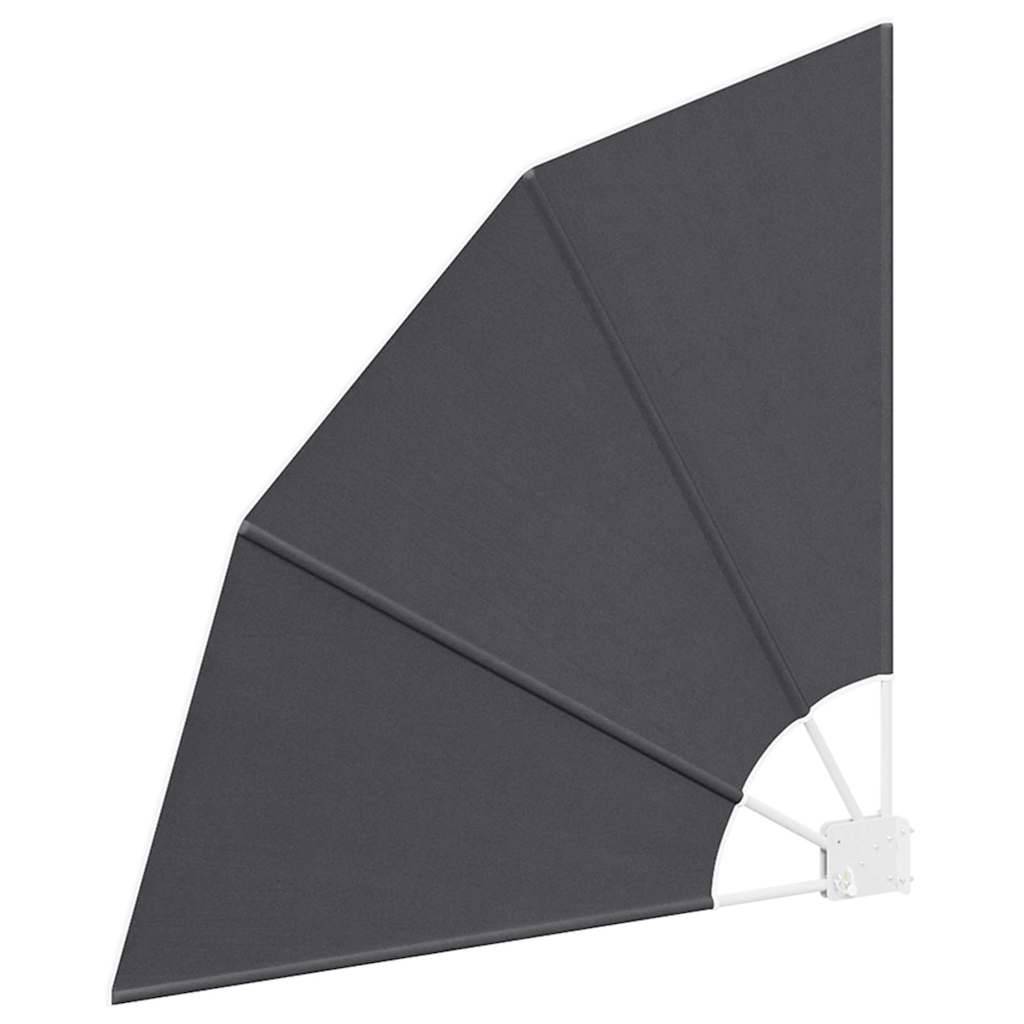 vidaXL Balkon Sichtschutz 115 x 115 cm Polyester Schwarz