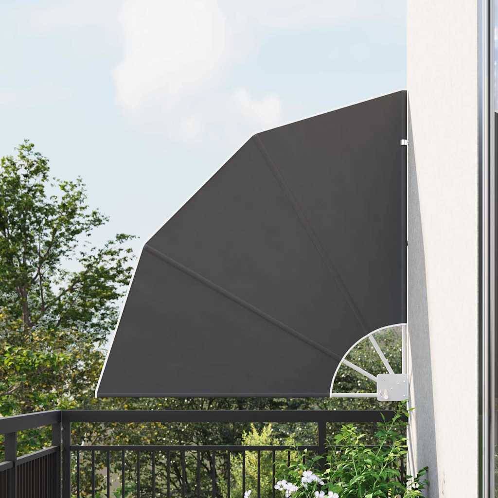 vidaXL Balkon Sichtschutz 115 x 115 cm Polyester Schwarz