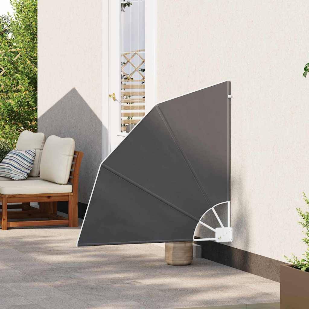 vidaXL Balkon Sichtschutz 115 x 115 cm Polyester Schwarz