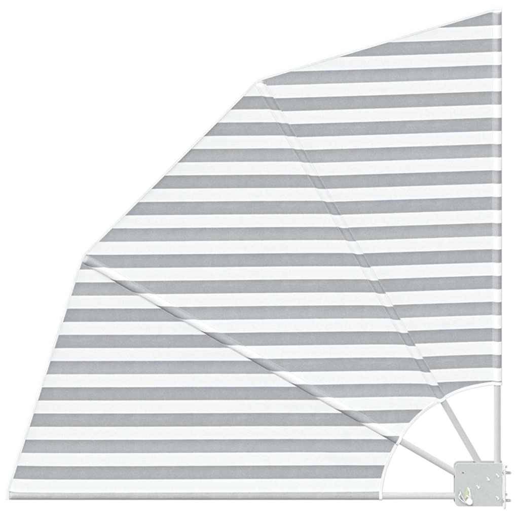 vidaXL Balkon Sichtschutz Anthrazit und Weiß 115 x 115 cm Polyester
