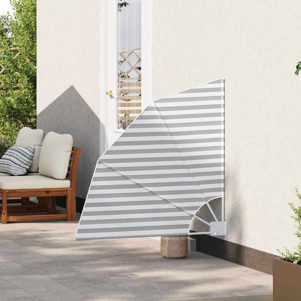 vidaXL Balkon Sichtschutz Anthrazit und Weiß 115 x 115 cm Polyester