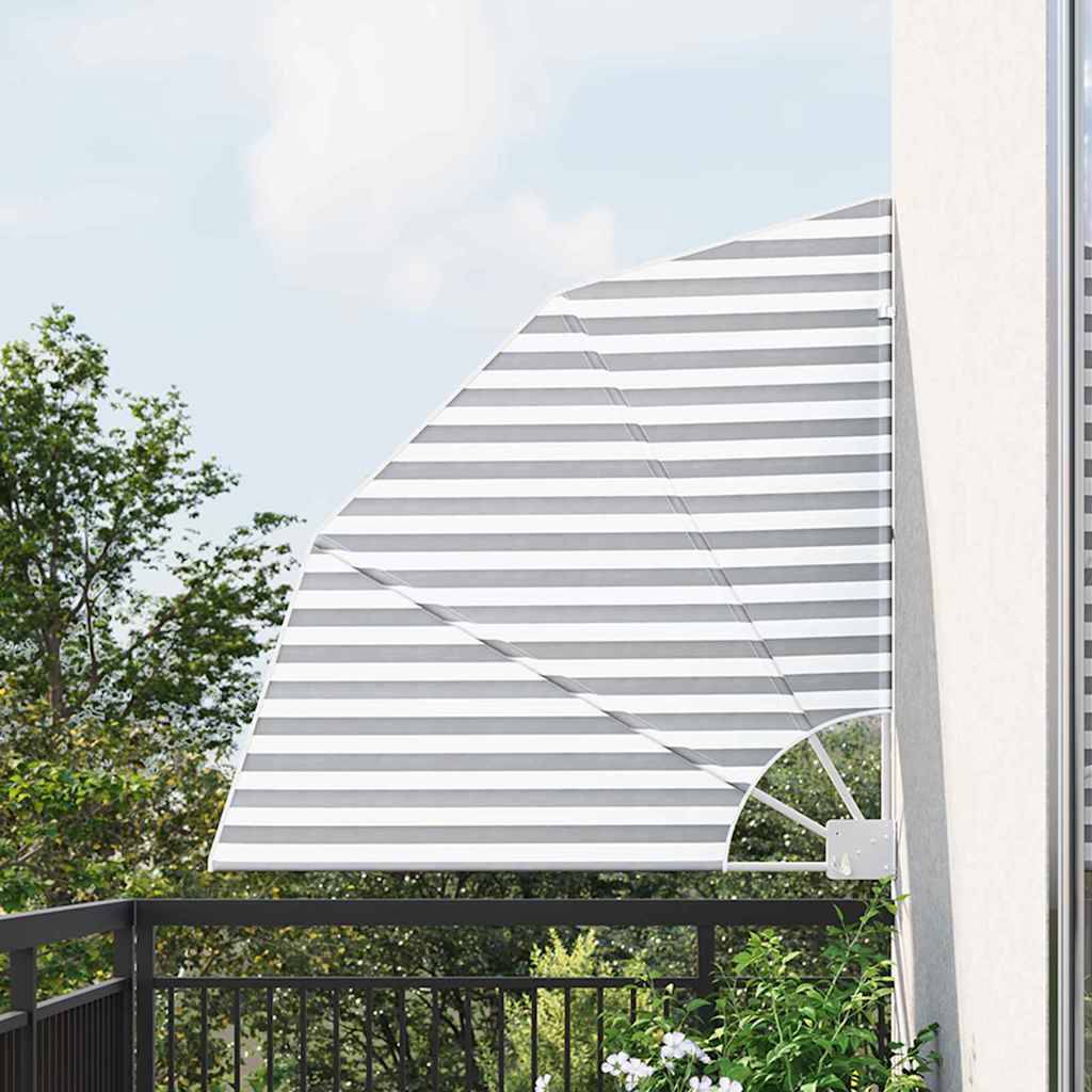 vidaXL Balkon Sichtschutz 115 x 115 cm Polyester Anthrazit und Weiß