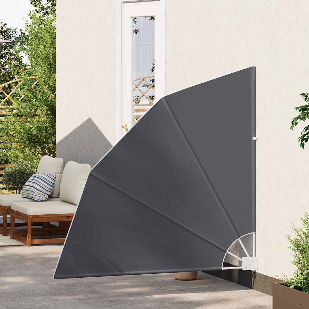 vidaXL Balkon Sichtschutz 140 x 140 cm Polyester Schwarz