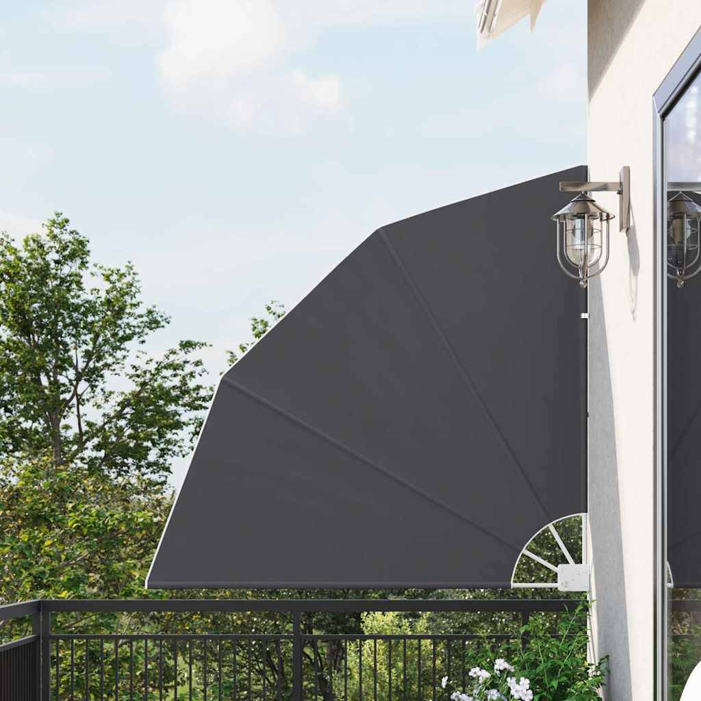 vidaXL Balkon Sichtschutz 140 x 140 cm Polyester Schwarz