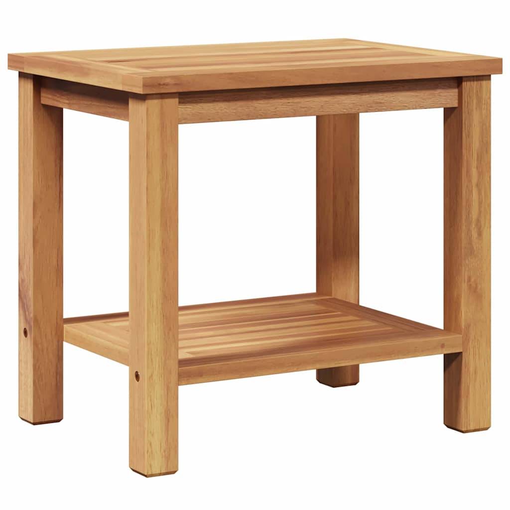 vidaXL Couchtisch mit Speicher Braun 50 x 35 x 45 cm Massivholz Teak