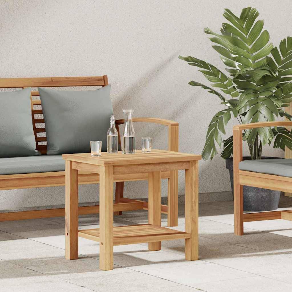 vidaXL Couchtisch mit Speicher Braun 50 x 35 x 45 cm Massivholz Teak