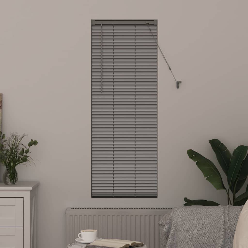 vidaXL Balkenjalousien Silber 130 x 50 cm Aluminium